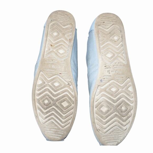 Women's TOMS x Candy Land Collab Queen Frostine Blue Alpargata Slip-ons Size 9 - Picture 6 of 6